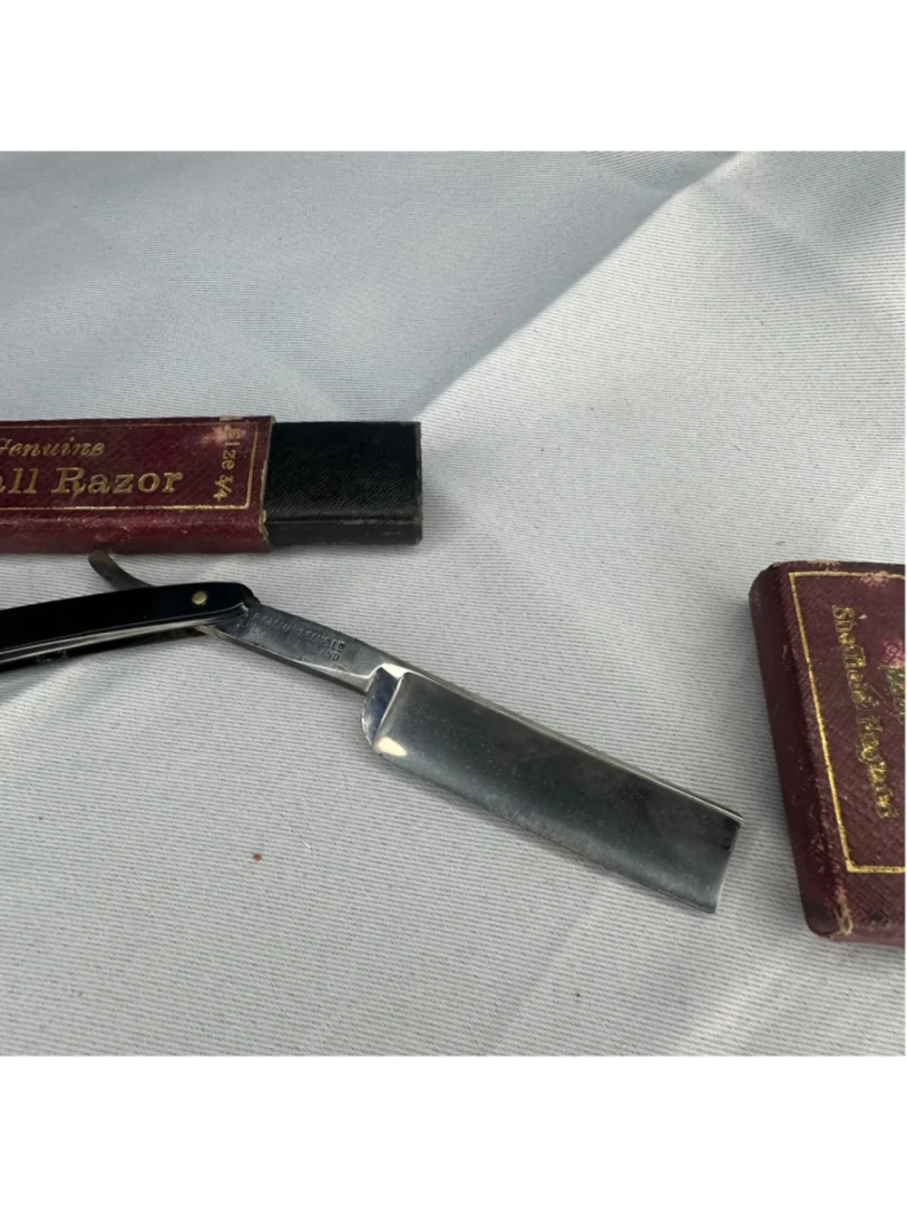Vintage Bengall Straight Razor T.R. Cadman & Sons Sheffield England 3/4 w Box